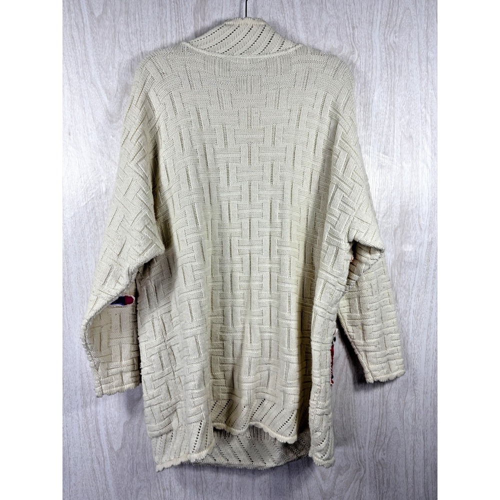 Vintage Knitmakers 3D Sweater Womens XL Clothesline 80s USA Novelty Art Knit - Picture 3 of 8
